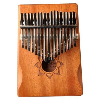 for Gifts with basic course Tune Hammer Natural Wood for Adult Kids Beginners Kalimba 17 Keys Thumb Piano